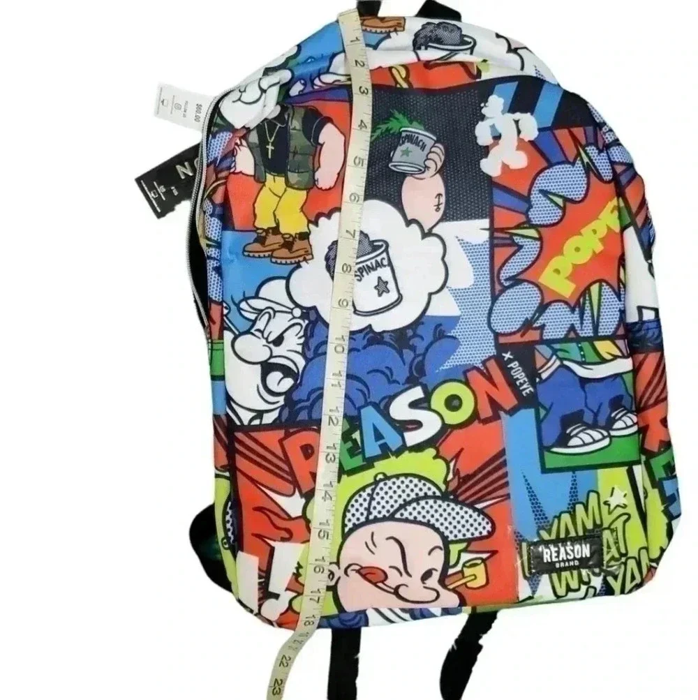 Nwt ! Reason Popeye all over print unisex backpack